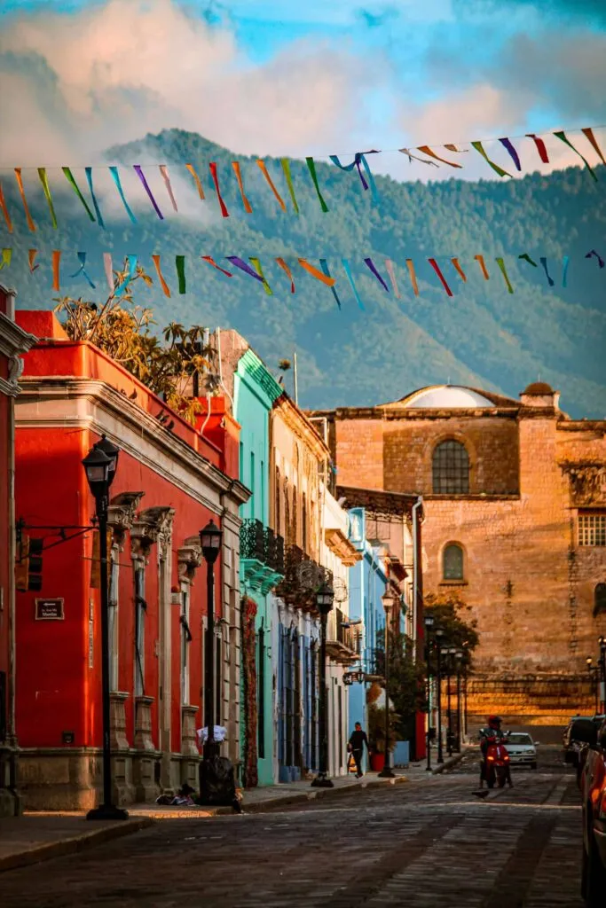 Papel over Oaxaca street, Mexico