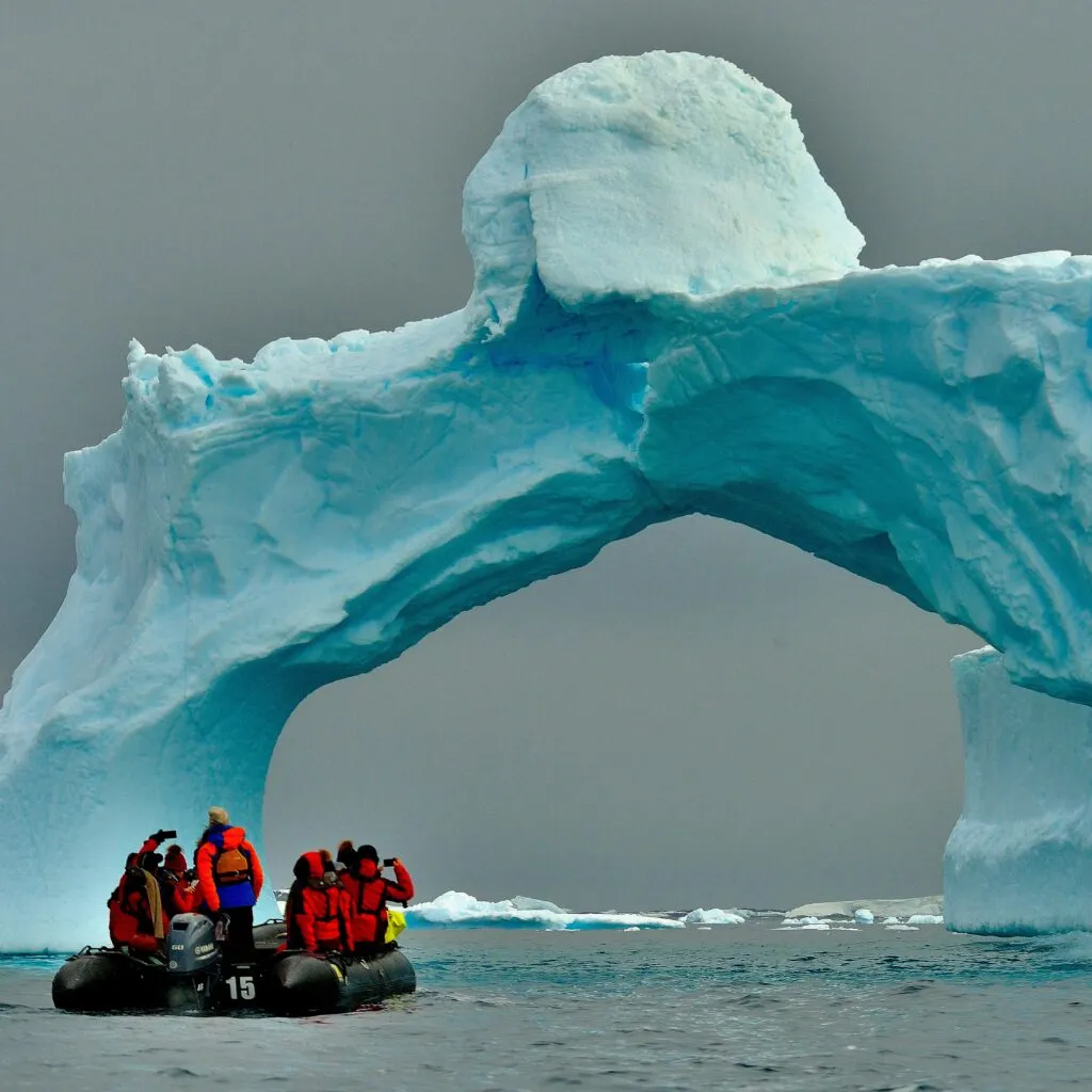 Antarctica zodiac excursion