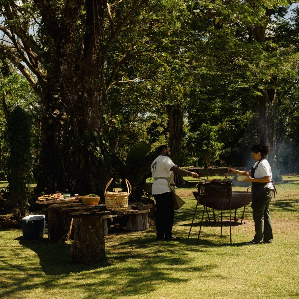Montezuma Sanctuary - cooking outdoors
